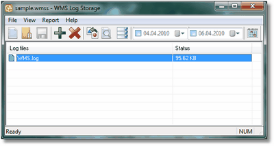 WMS Log Storage Enterprise Edition 6.0.0529 software screenshot