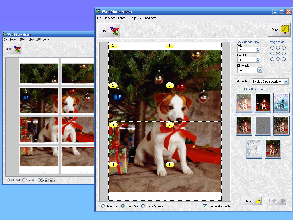 Wall Photo Maker 4.6 software screenshot