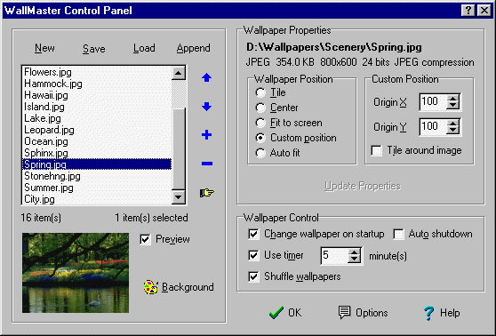 WallMaster 2.4e software screenshot