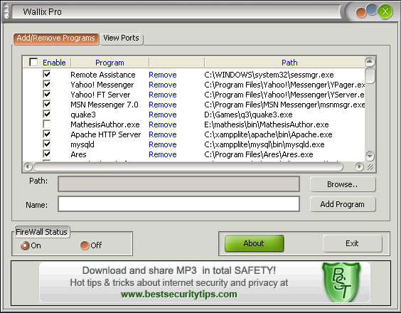 Wallix Pro 4.0.7 software screenshot