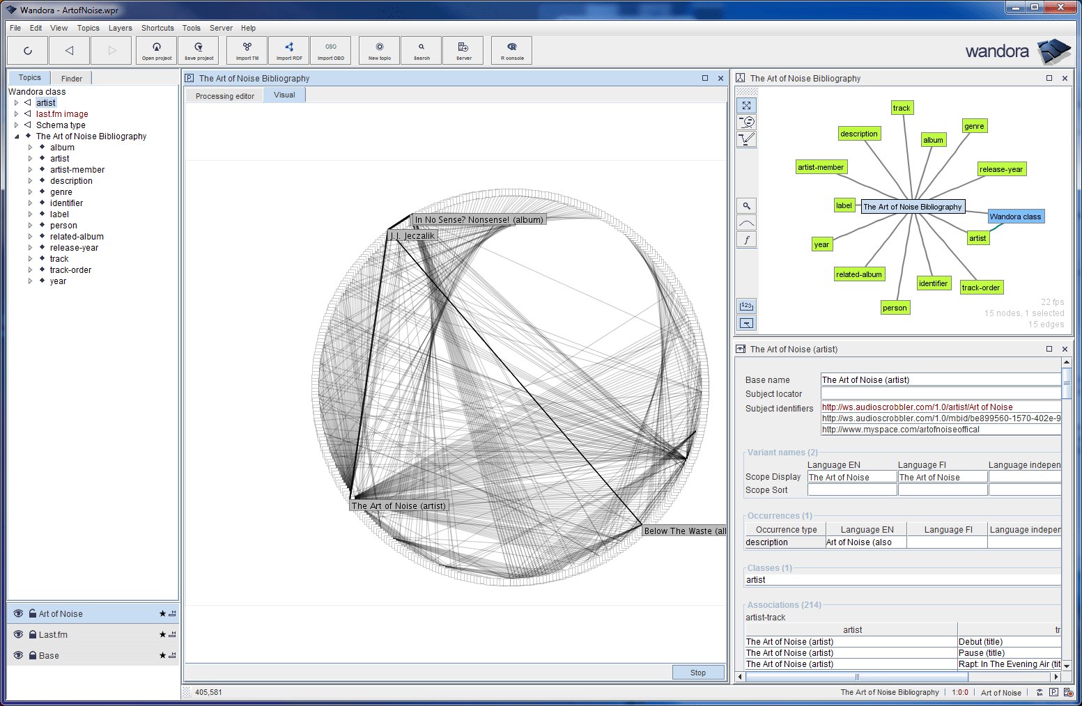 Wandora 2015-02-03 software screenshot