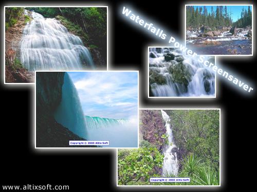 Waterfalls Power Screensaver 1.2 software screenshot