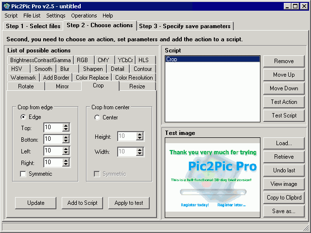 WaveL Pic2Pic Pro 2.1 software screenshot