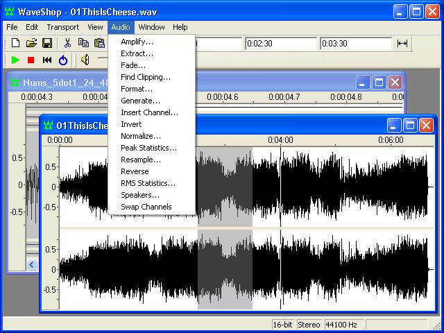 WaveShop Portable 1.0.12.0 software screenshot