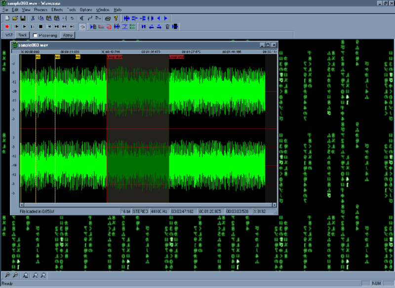 Wavosaur audio editor 1.0.3.0 software screenshot