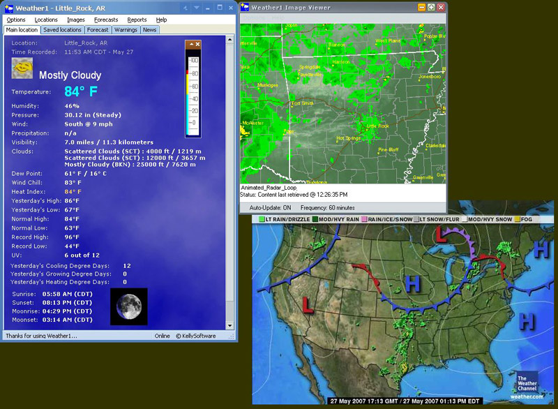 Weather1 7.24 software screenshot