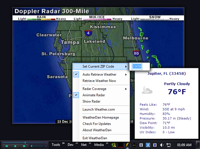 WeatherDan 8.6.0 software screenshot