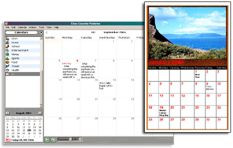 Web Calendar Pad 2017.8.0 software screenshot