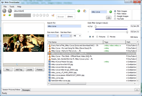 Web Downloader 1.0.0.528 software screenshot