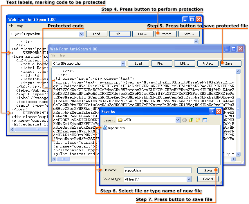 Web Form Anti-Spam 1.00.0.40 software screenshot