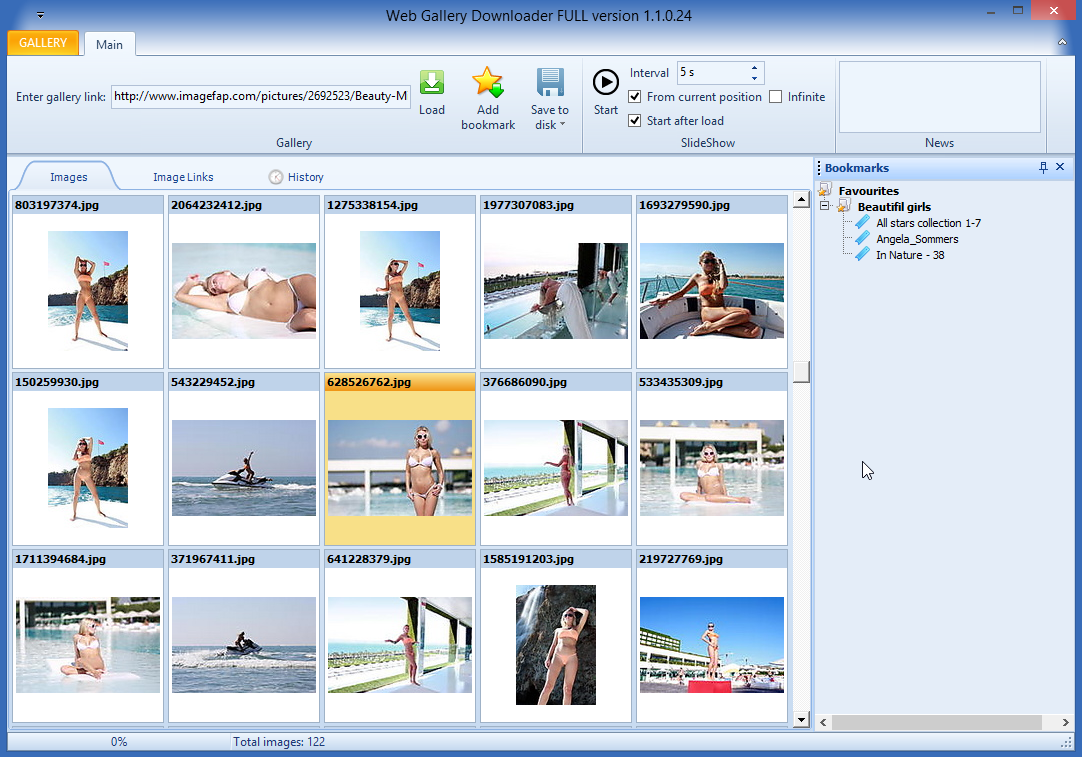 Web Gallery Downloader FREE 3.0.0.40 software screenshot