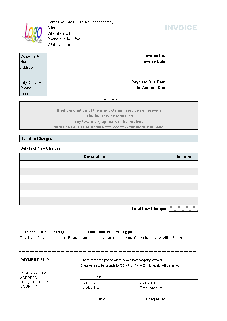 Web Hosting Invoice Form  software screenshot