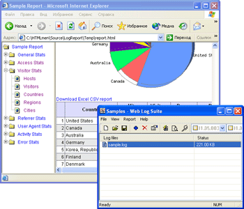Web Log Suite Professional Edition 8.8.0701 software screenshot