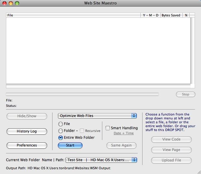 Web Site Maestro 8.7.2 software screenshot