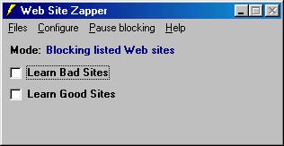 Web Site Zapper 9.2.0 software screenshot