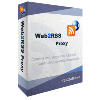 Web2RSS Proxy 2.1 software screenshot