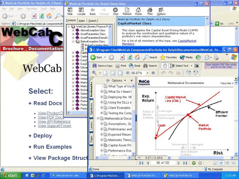 WebCab Portfolio for Delphi 5.0 software screenshot