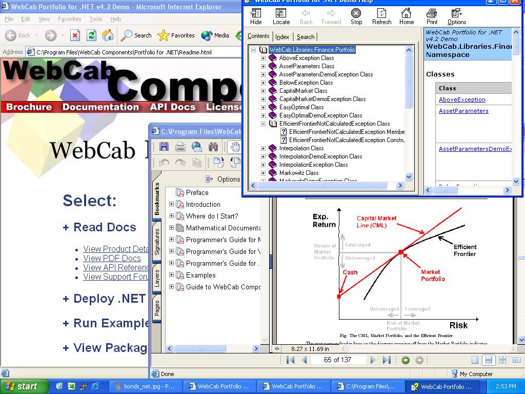 WebCab Portfolio for .NET 4.2 software screenshot