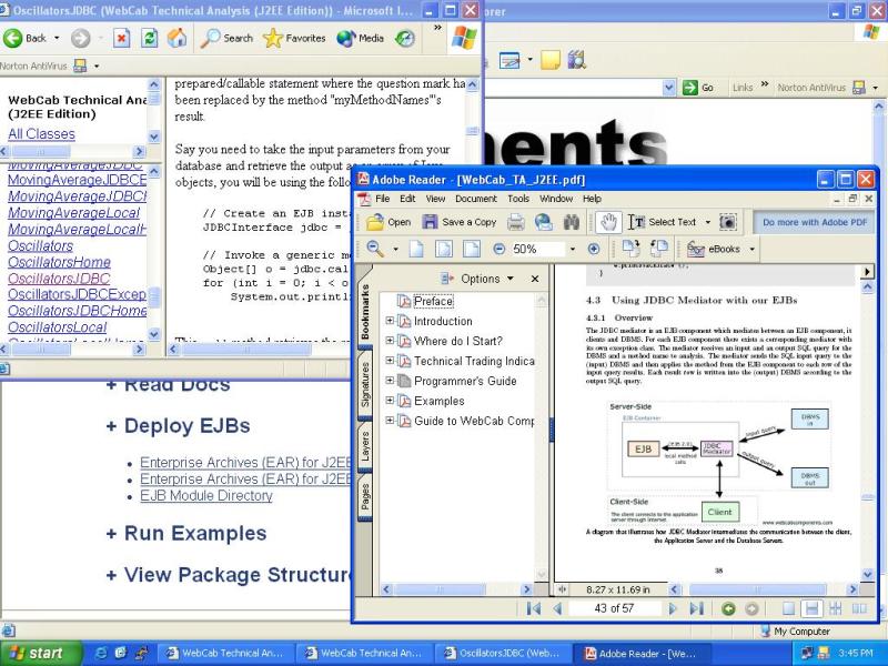 WebCab TA (J2EE Community Edition) 1 software screenshot