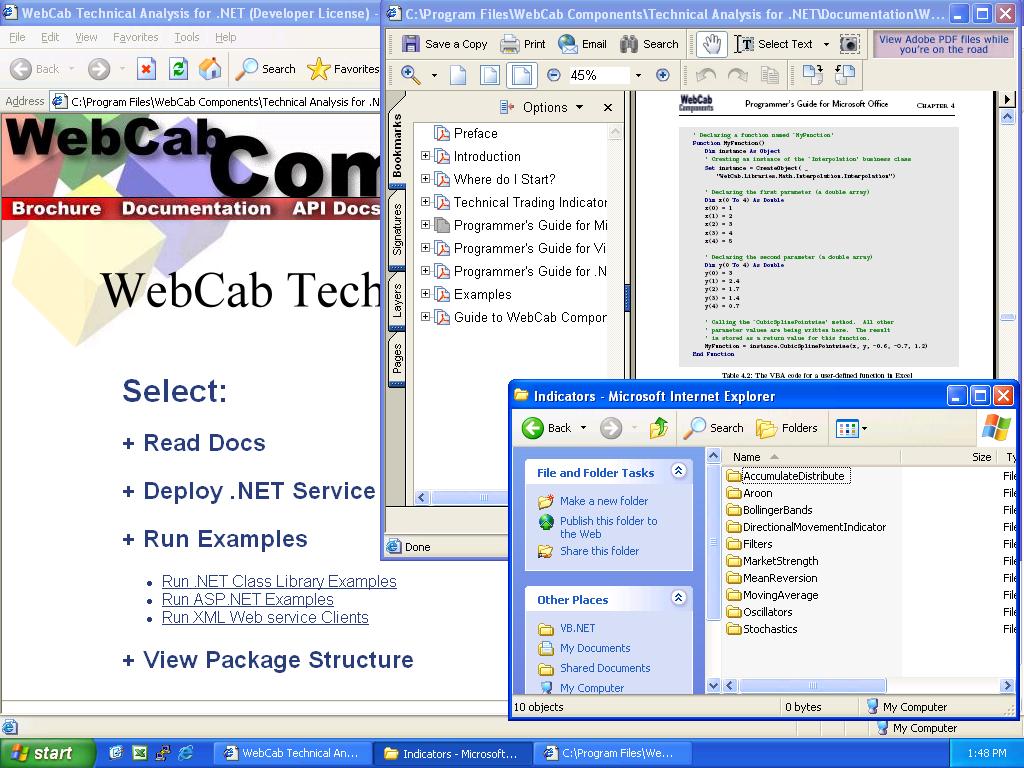 WebCab TA for .NET (Community Edition) 1 software screenshot