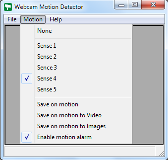 WebCam Motion Detector Free 1.1 software screenshot
