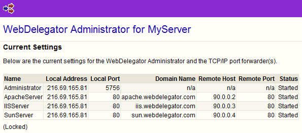 WebDelegator 1.0.53 software screenshot
