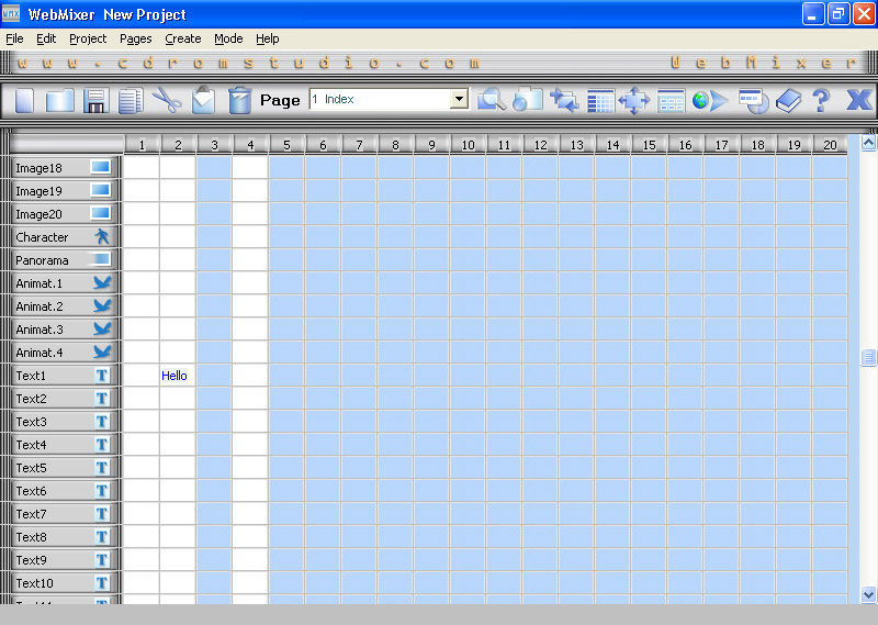 WebMixer 3 3.02 software screenshot