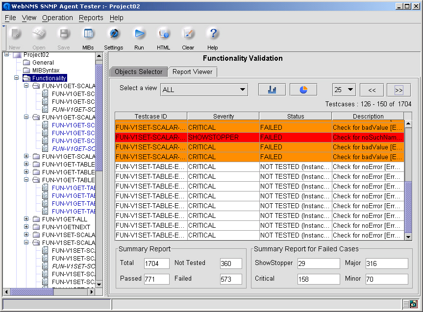 WebNMS Agent Tester 4 software screenshot