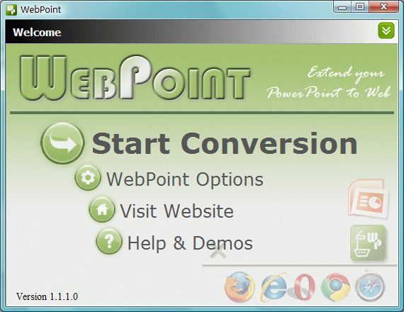WebPoint 1.7.3 software screenshot
