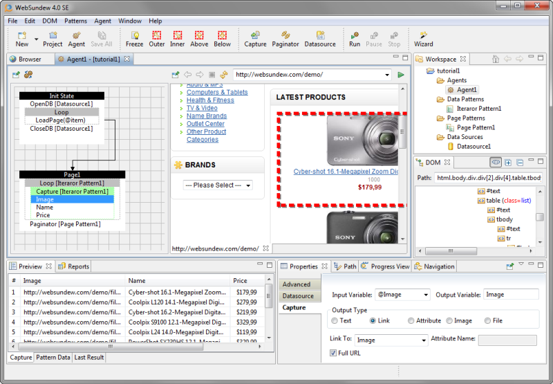 WebSundew Enterprise 4.7.1.1318 software screenshot