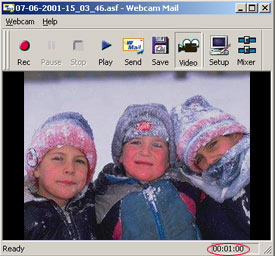 WebcamMail 2.0 software screenshot