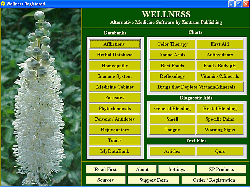 Wellness 4.4 software screenshot