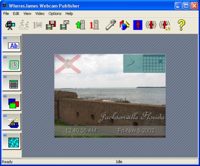 WheresJames Webcam Publisher 1.15 software screenshot
