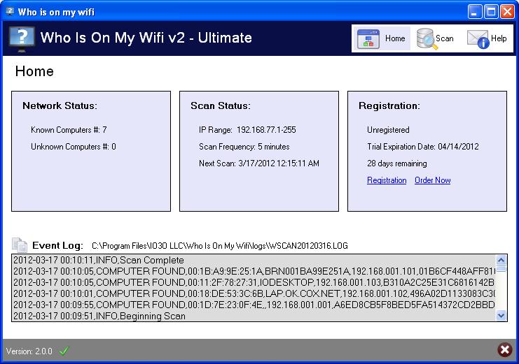 Who Is On My Wifi 4.0.0 software screenshot