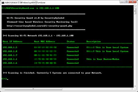 WiFi Security Guard 2.0 software screenshot