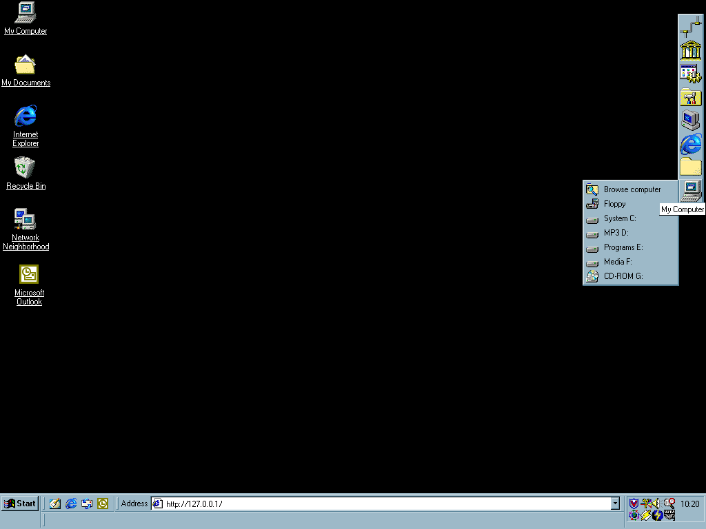 Win Menu 2000 3.22 software screenshot