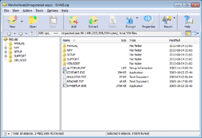 WinArchiver 3.9 software screenshot