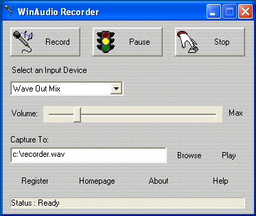 WinAudio Recorder 2.2.5.1 software screenshot