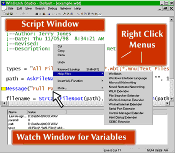 WinBatch 2017A software screenshot