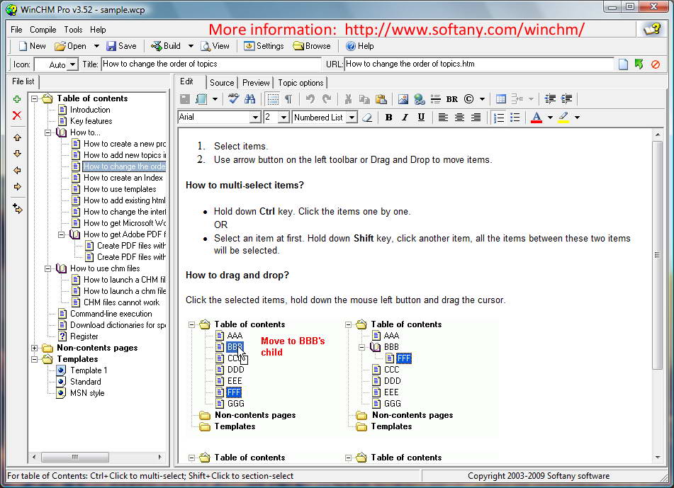 WinCHM Pro 5.138 software screenshot