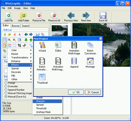 WinGraphic 2.2.3 software screenshot