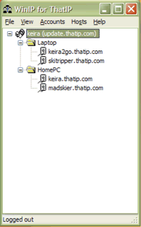 WinIP 4.1.2 software screenshot