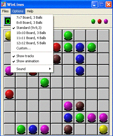 WinLines 2.1 software screenshot