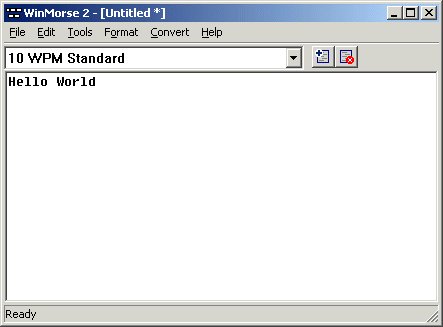 WinMorse 2.0 software screenshot