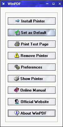 WinPDF 2.00 software screenshot