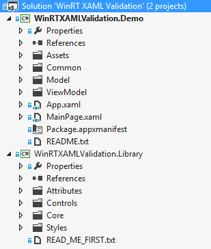 WinRT XAML Validation 0.6 Beta software screenshot