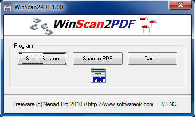 WinScan2PDF 3.48 software screenshot