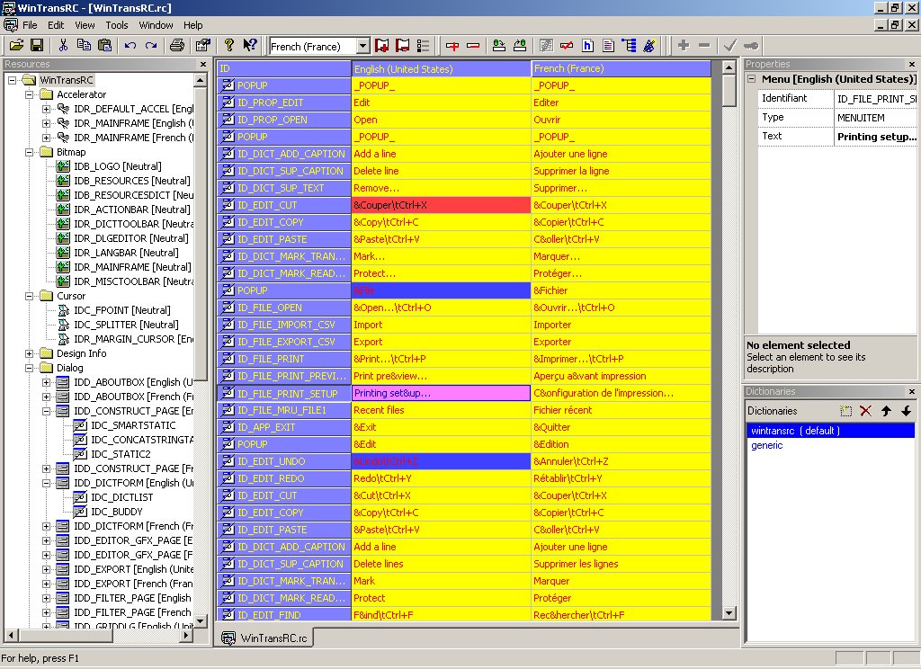 WinTransRC 1.4.13 software screenshot