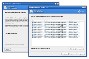 WinUtilities EXE Protector 4.71 software screenshot