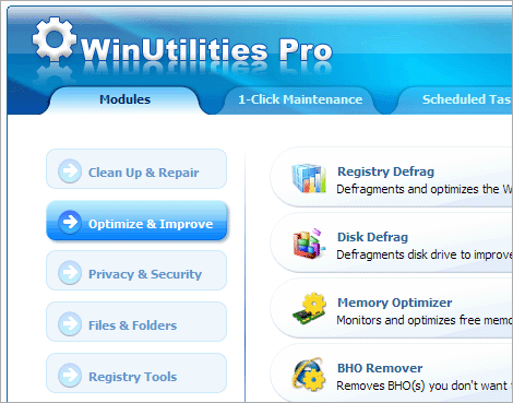WinUtilities Professional Edition 14.6 software screenshot